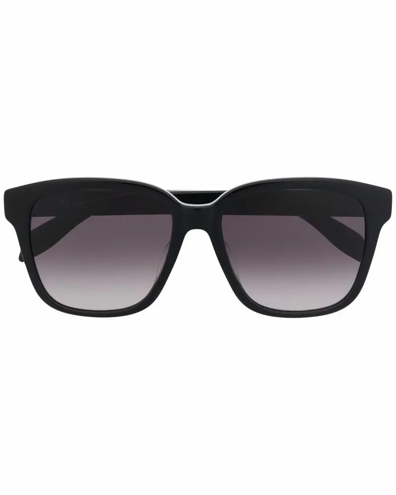 Alexander McQueen Sonnenbrille mit Farbverlauf - Schwarz Schwarz