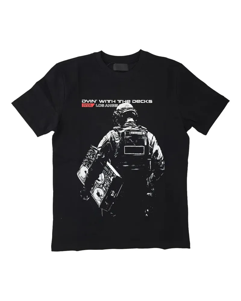 RTA Liam Deck T-Shirt - Schwarz Schwarz
