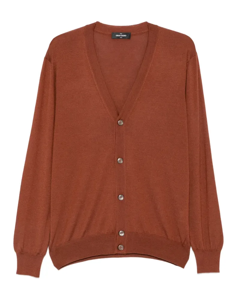 Gran Sasso V-neck cardigan - Braun Braun
