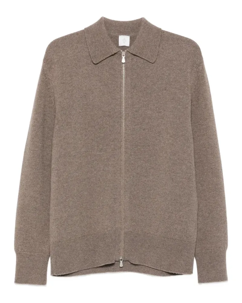 Eleventy Cardigan mit Reißverschluss - Grün Grün