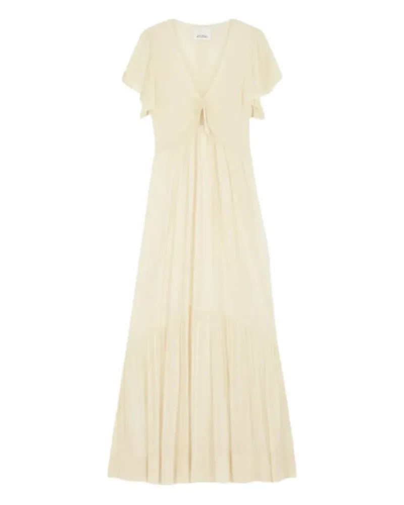 Isabel Marant Agathe Maxikleid mit Rüschen - Nude Nude