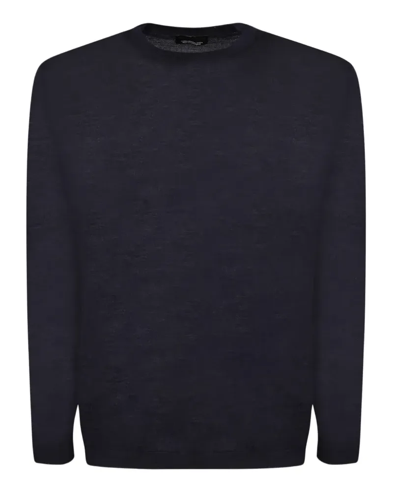 Dell'oglio Pullover mit Rundhalsausschnitt - Blau Blau