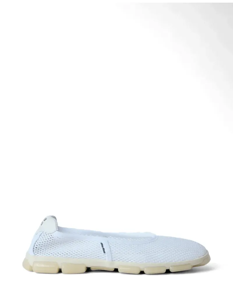 Miu Miu mesh ballet flats - Weiß Weiß