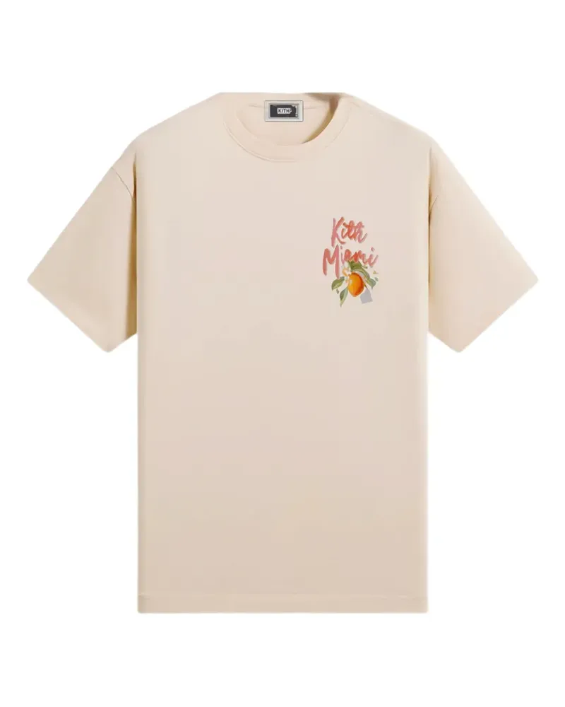 KITH T-Shirt mit grafischem Print - Nude Nude