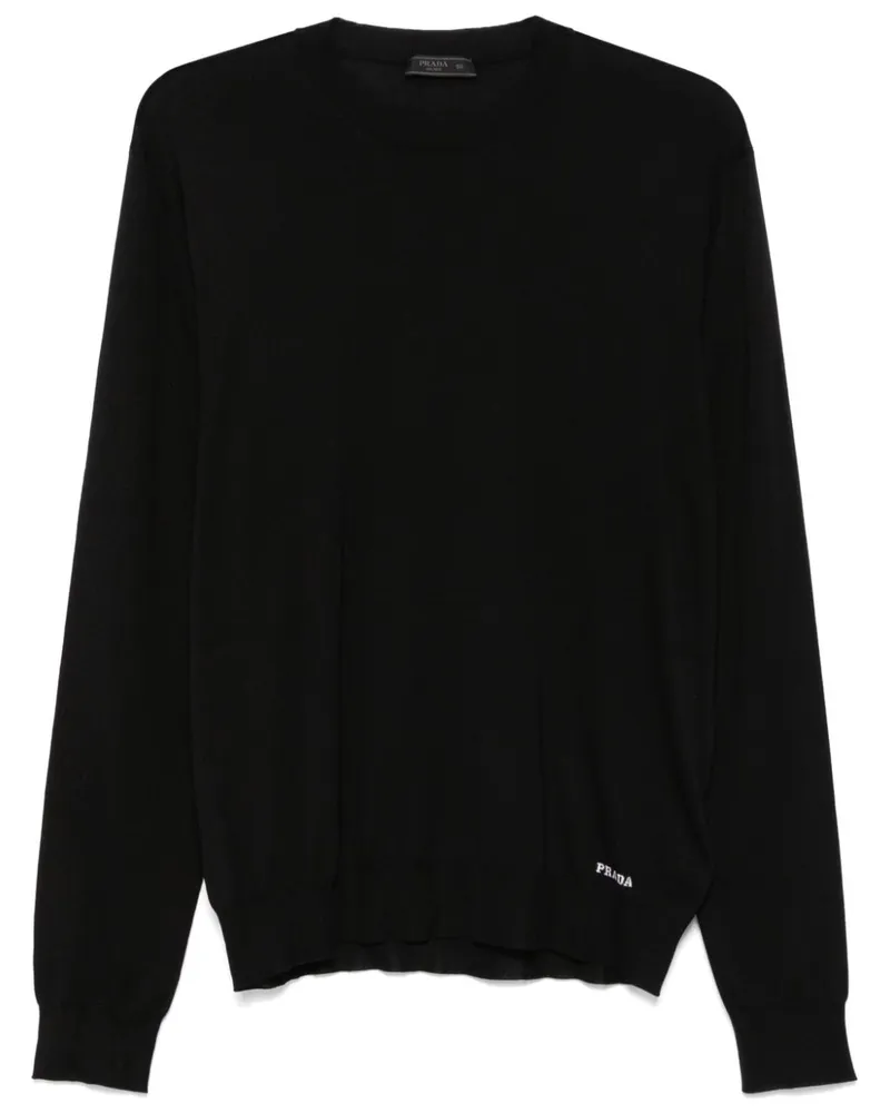 Prada Pullover aus recycelter Seide - Schwarz Schwarz