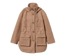 Parka mit lockigem Finish - Braun