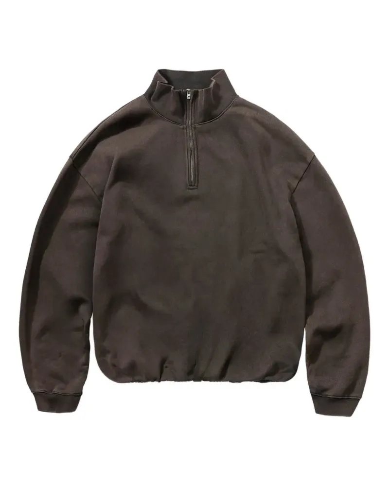 REPRESENT Initial Sweatshirt mit Viertelreißverschluss - Braun Braun