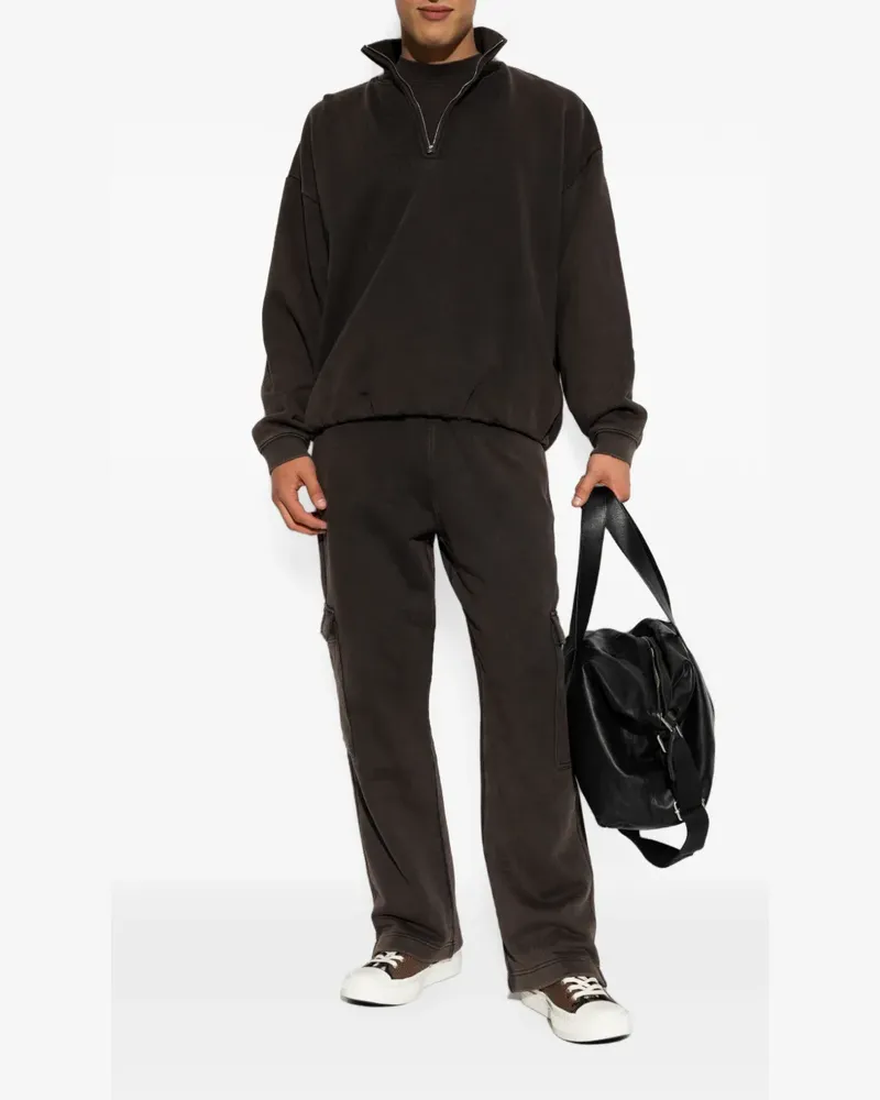 REPRESENT Initial quarter-zip sweatshirt - Braun Braun