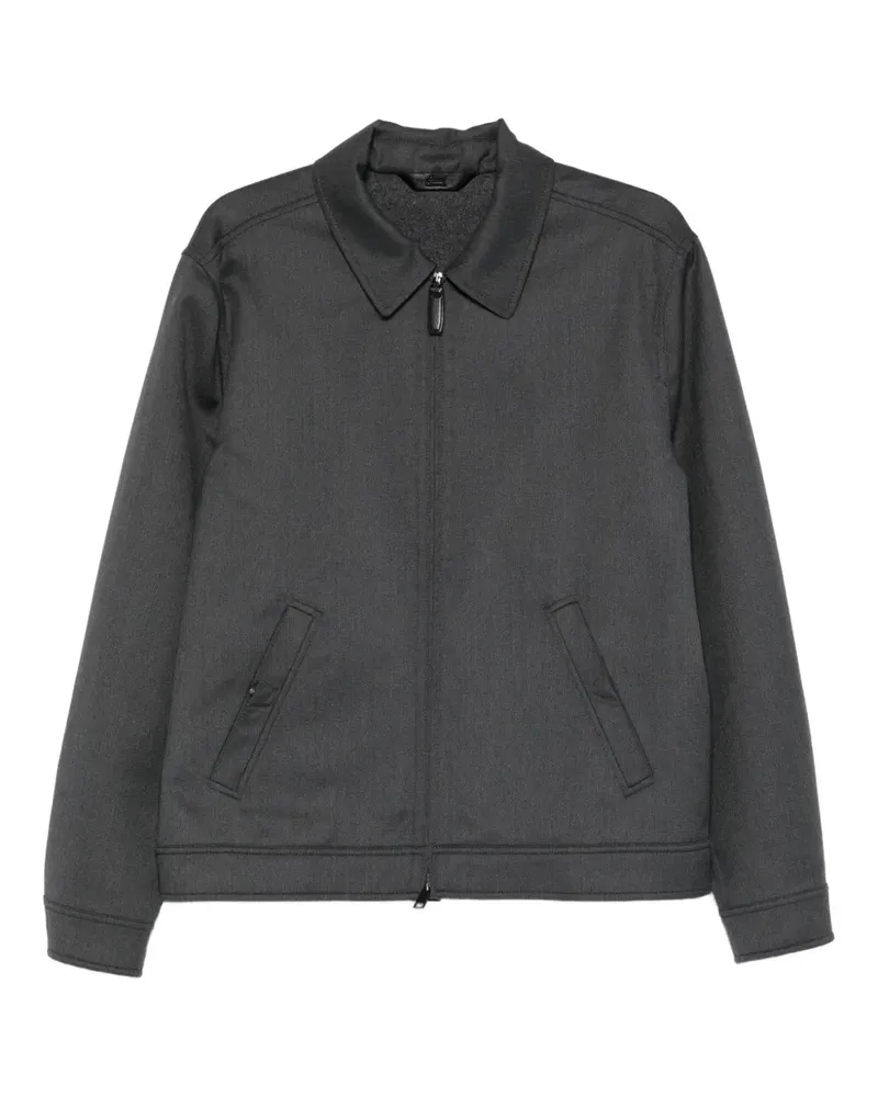 Brioni Melierte Jacke - Grau Grau