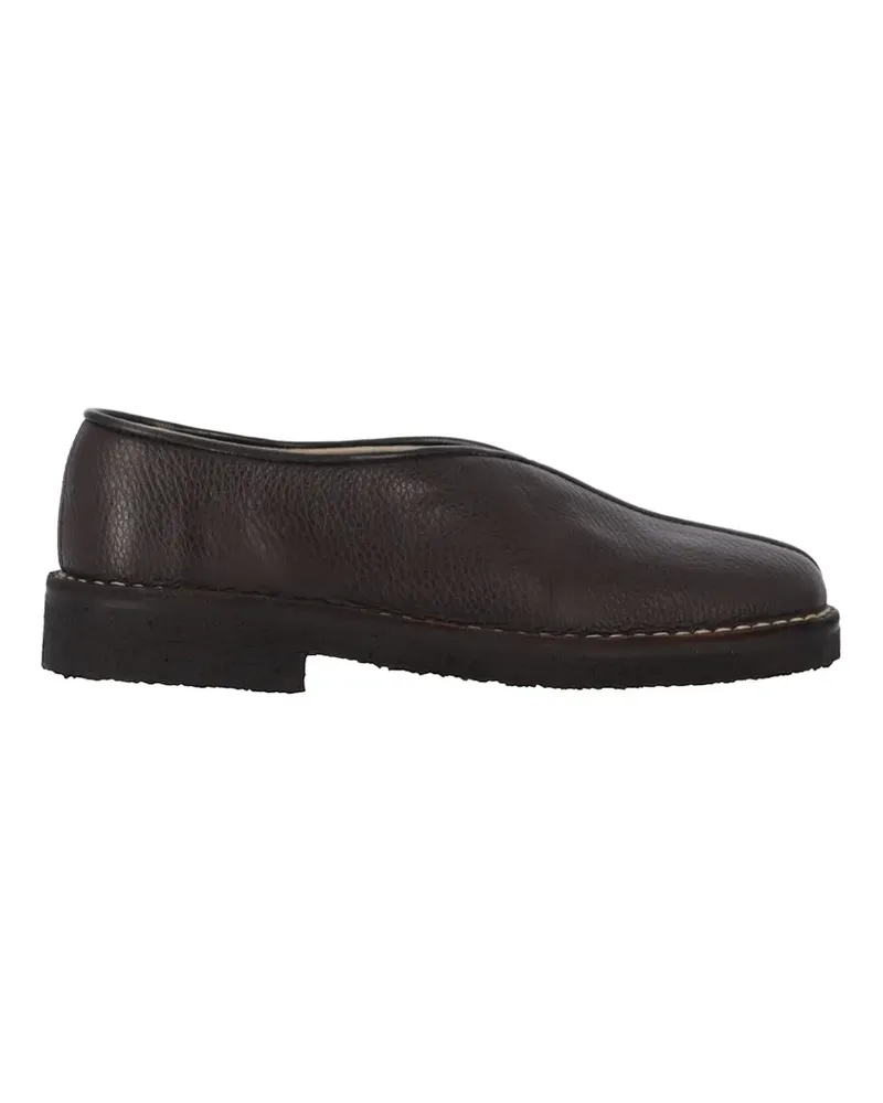 Christophe Lemaire leather loafers - Braun Braun