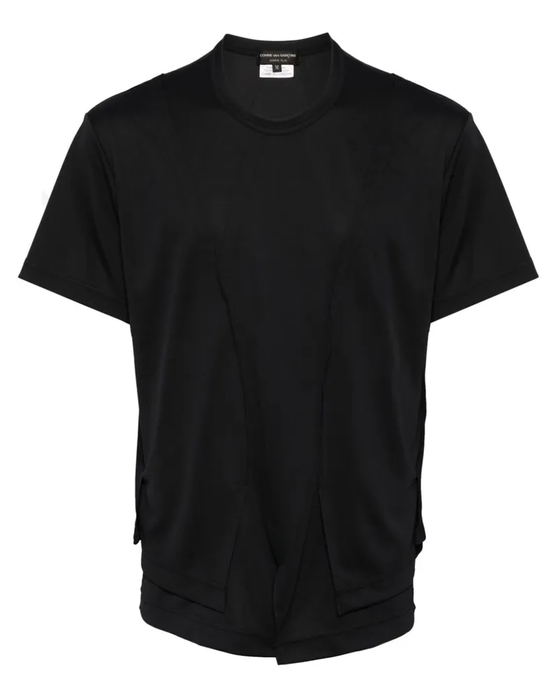 Comme des Garçons Asymmetrisches T-Shirt Schwarz