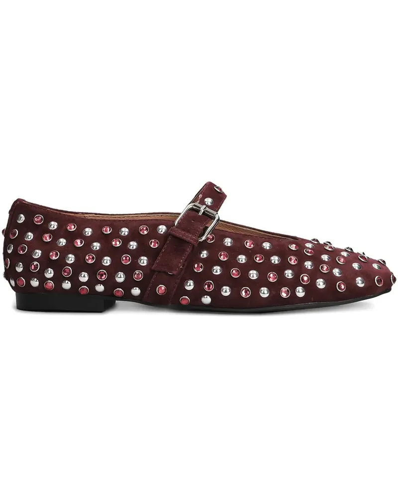 Bibi Lou Ballerinas mit Nieten - Rot Rot