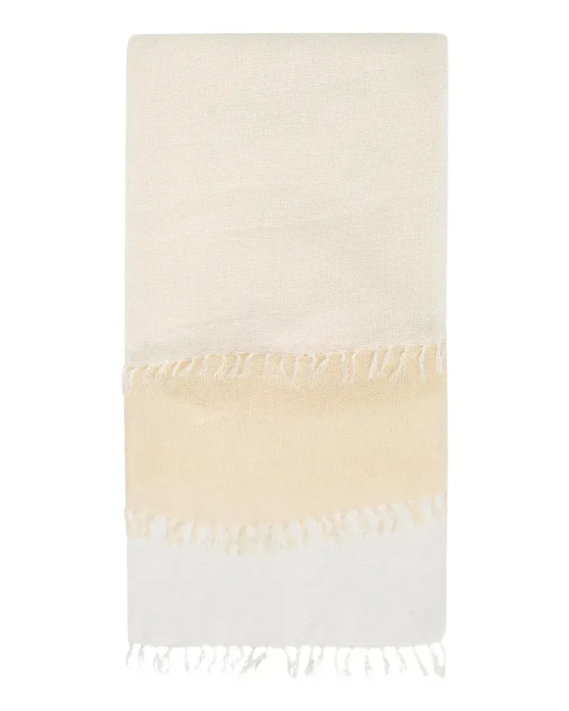 Issey Miyake Slits Stole fringed panelled belt - Nude Nude