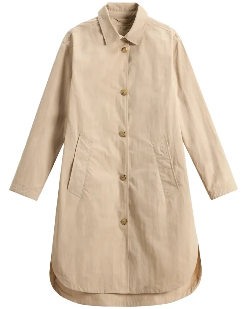 Woolrich Einreihiger Mantel - Nude Nude