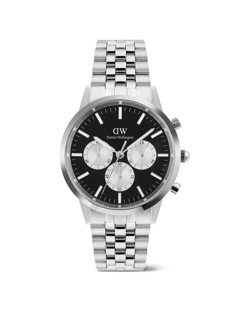 Daniel Wellington conic Chronograph Arch 5-Link 40mm - Schwarz Schwarz
