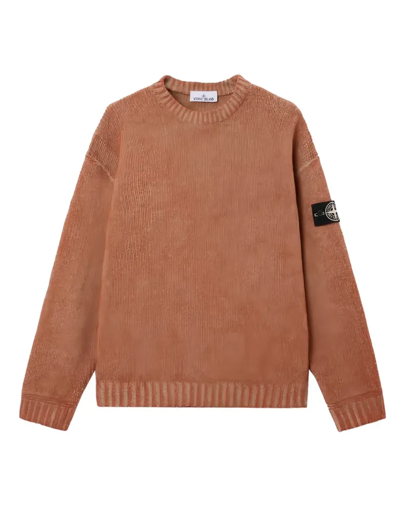 Stone Island Pullover mit Logo-Patch - Braun Braun