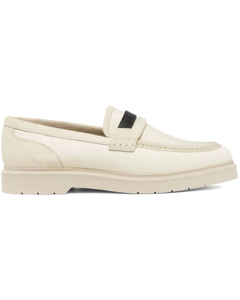 Brunello Cucinelli Loafer mit Monili-Detail - Nude Nude