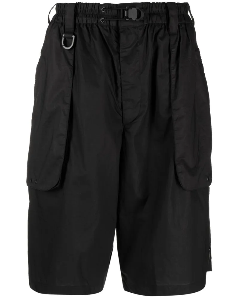 Y-3 Ripstop-Shorts mit weitem Bein - Schwarz Schwarz