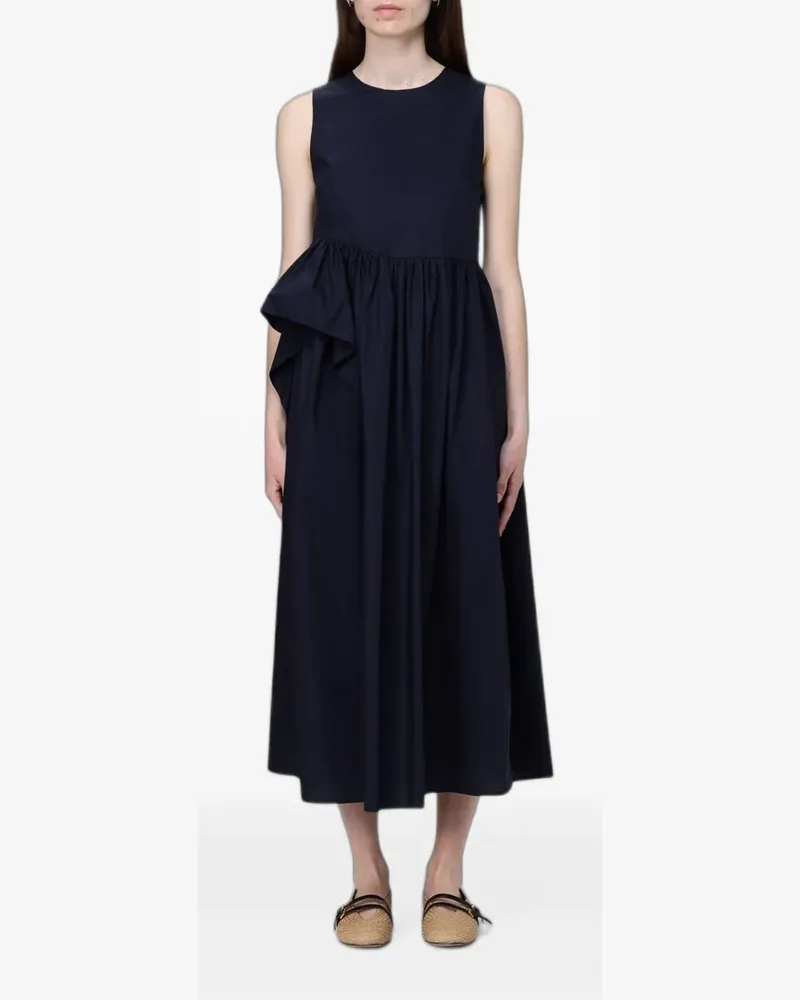 MEIMEIJ ruffle-detail midi dress - Blau Blau