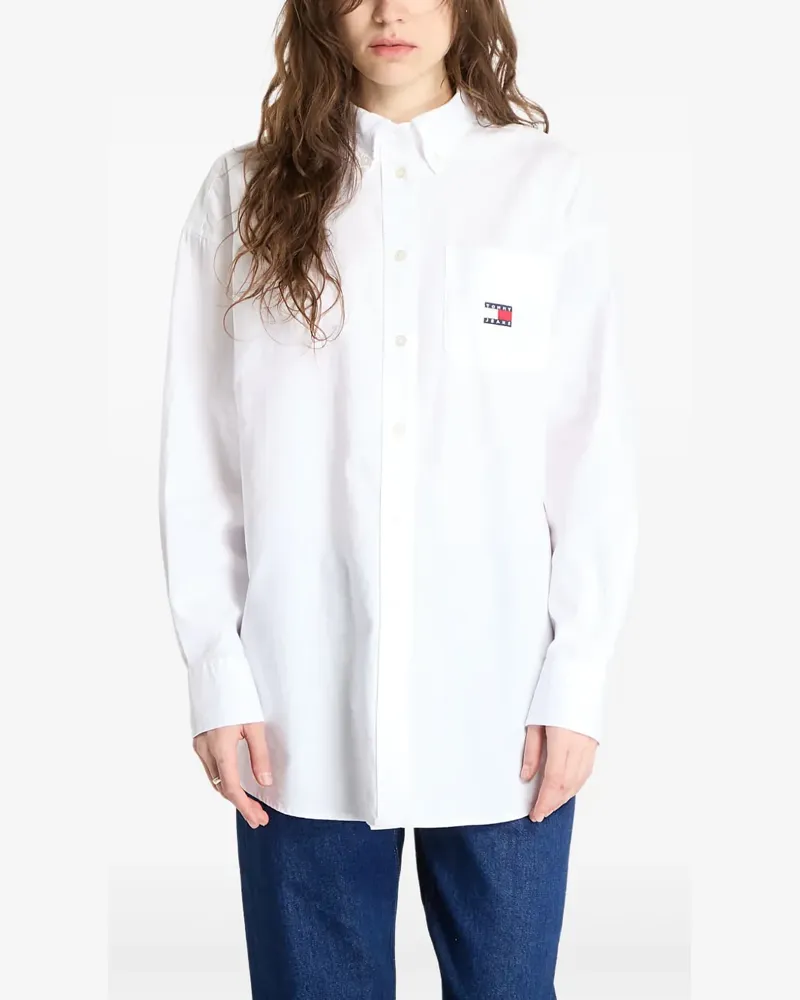 Tommy Hilfiger Hemd mit Patches - Weiß Weiß