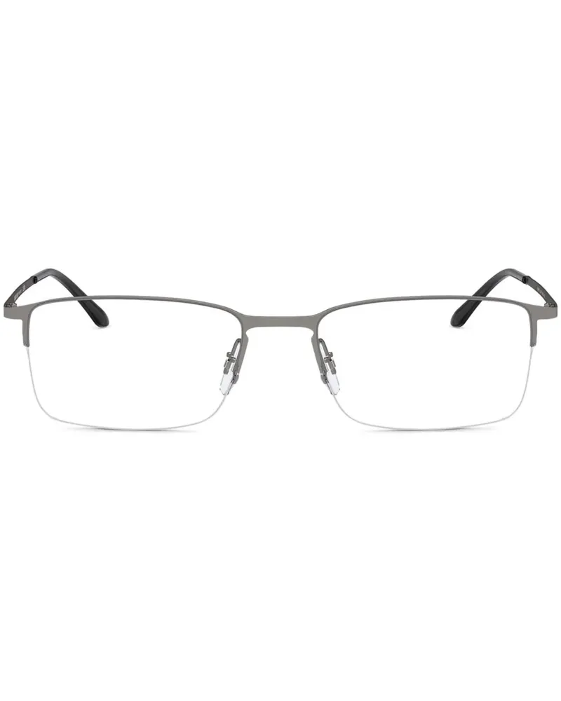 Giorgio Armani Brille mit eckigem Gestell - Grau Grau