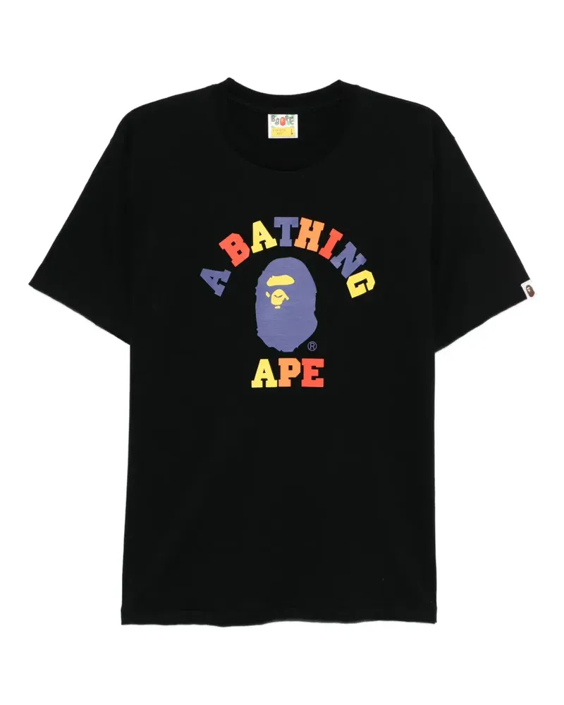 BAPE T-Shirt mit Print - Schwarz Schwarz