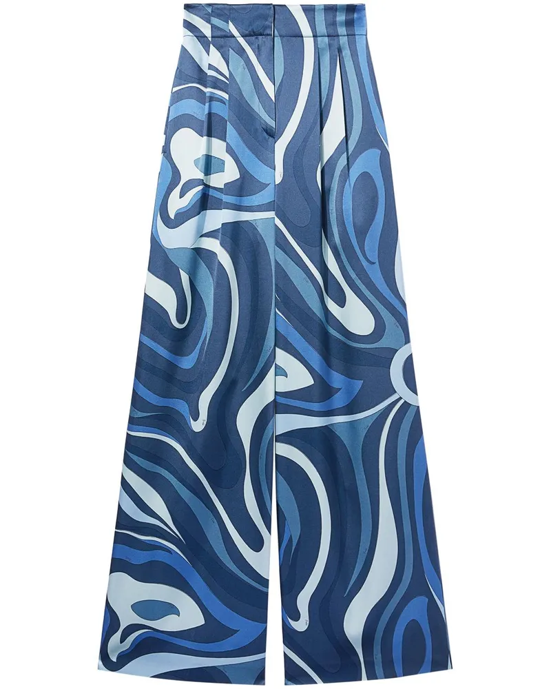 Emilio Pucci Culotte mit Print Blau