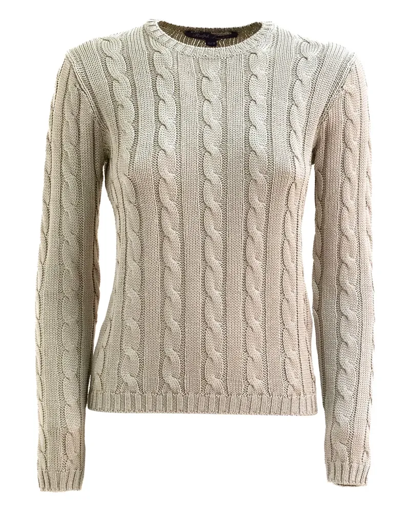 Ralph Lauren Pullover mit Zopfmuster - Nude Nude