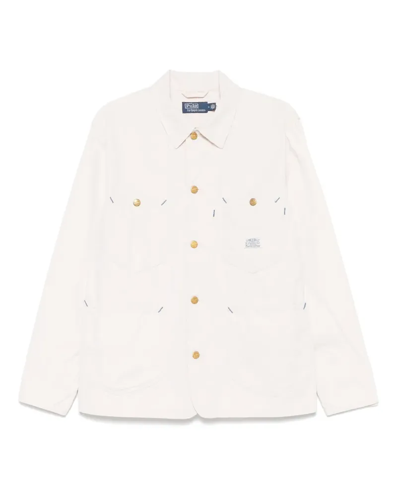 Ralph Lauren Hemdjacke mit Logo-Patch - Nude Nude