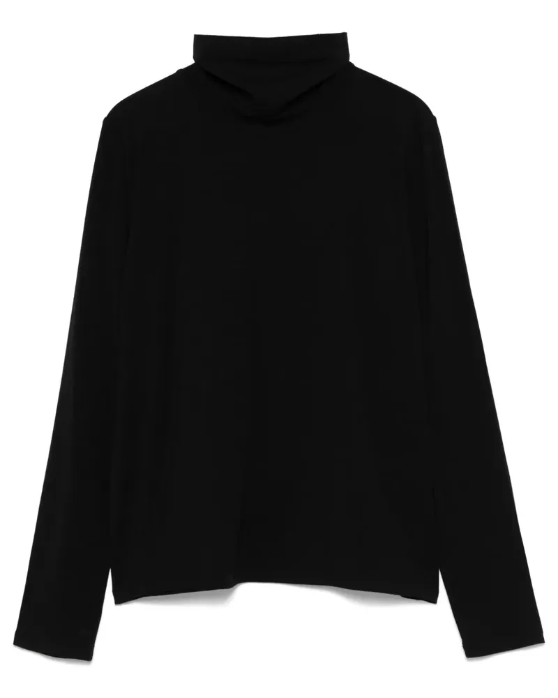 Roberto Collina T-Shirt mit Rollkragen - Schwarz Schwarz