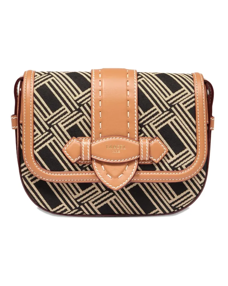 Lancel Sienna Umhängetasche mit geometrischem Muster - Braun Braun