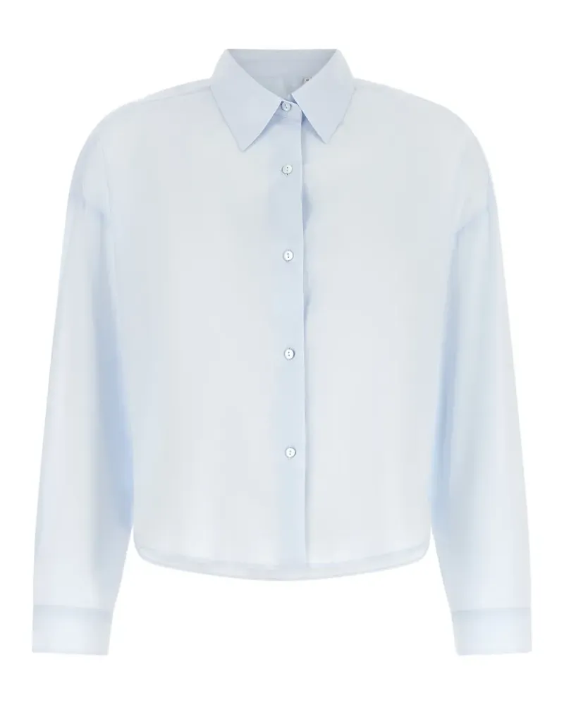 XACUS Heather cropped shirt - Blau Blau