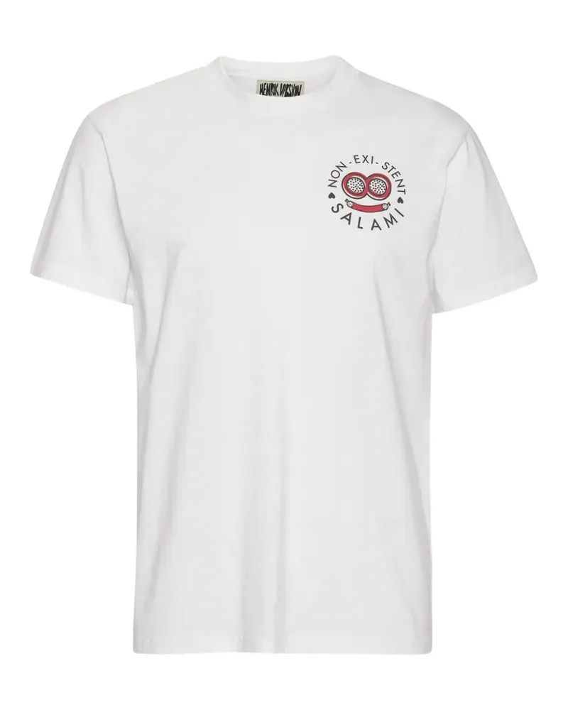 Henrik Vibskov Salami T-Shirt mit Print - Weiß Weiß