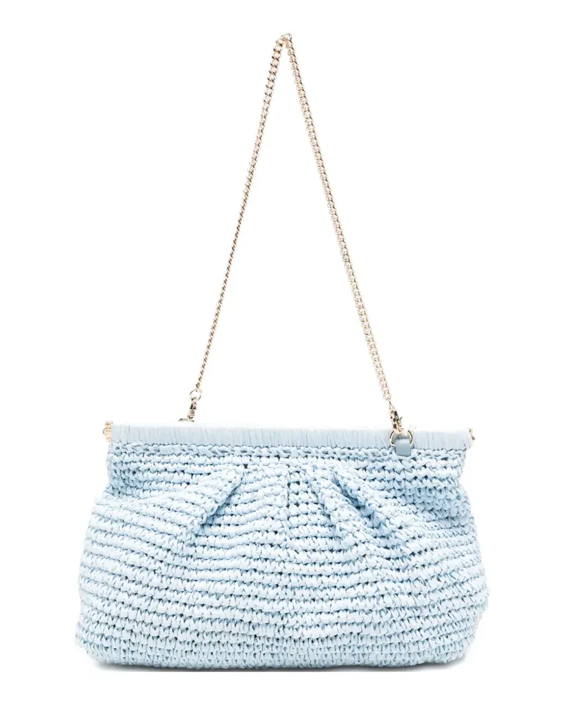 MARELLA Paprica woven chain clutch bag - Blau Blau