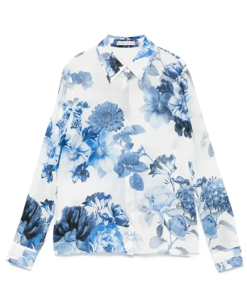 Alice + Olivia Willa Hemd - Weiß Weiß