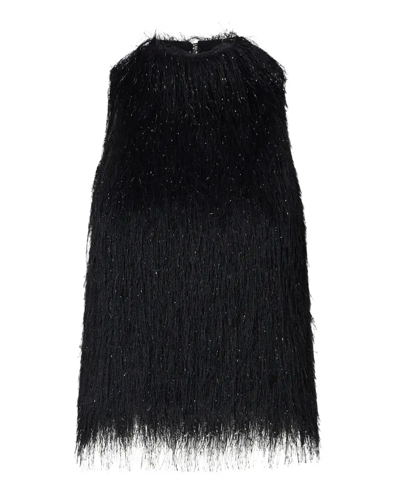 Liu Jo fringed top - Schwarz Schwarz