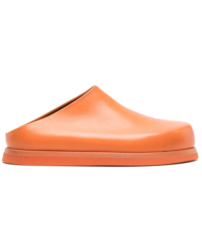 Marsèll Mules aus Leder - Orange Orange