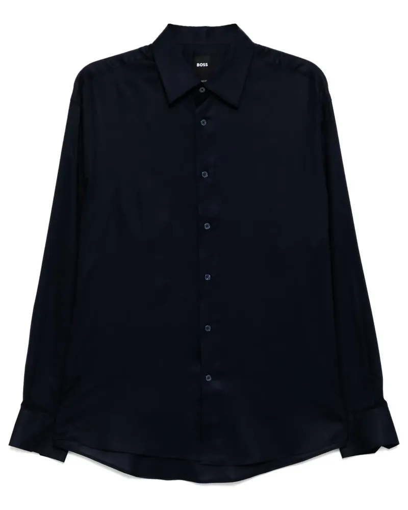 HUGO BOSS Langärmeliges Hemd - Blau Blau