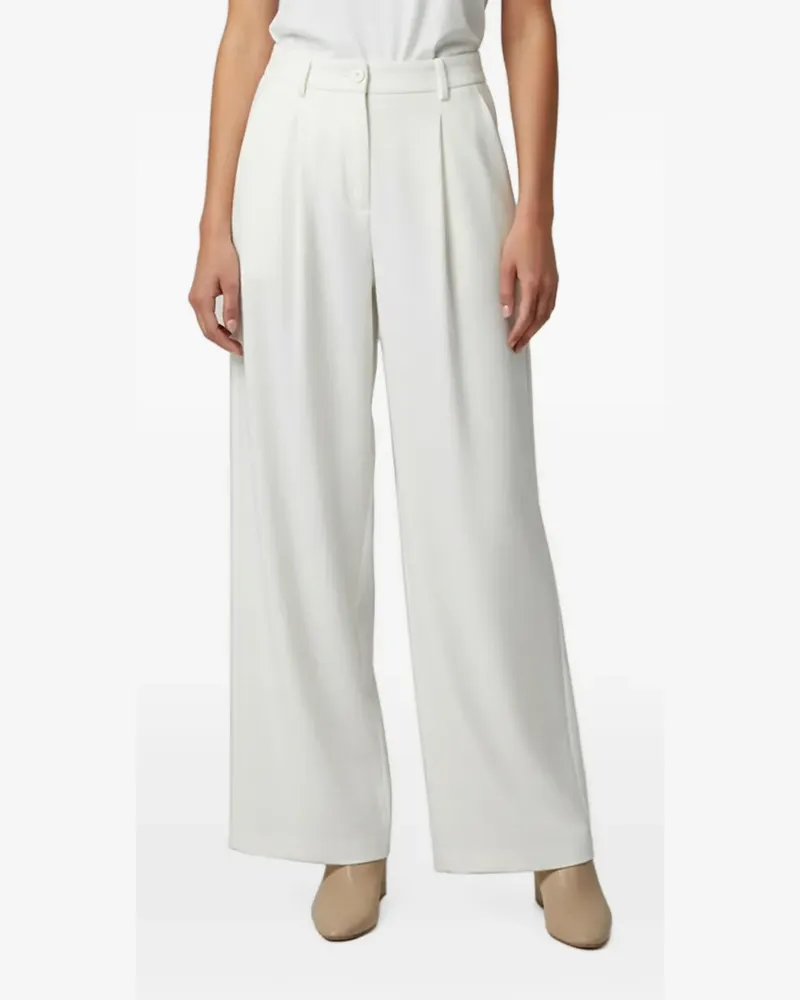 Maje pleated wide-leg trousers - Weiß Weiß