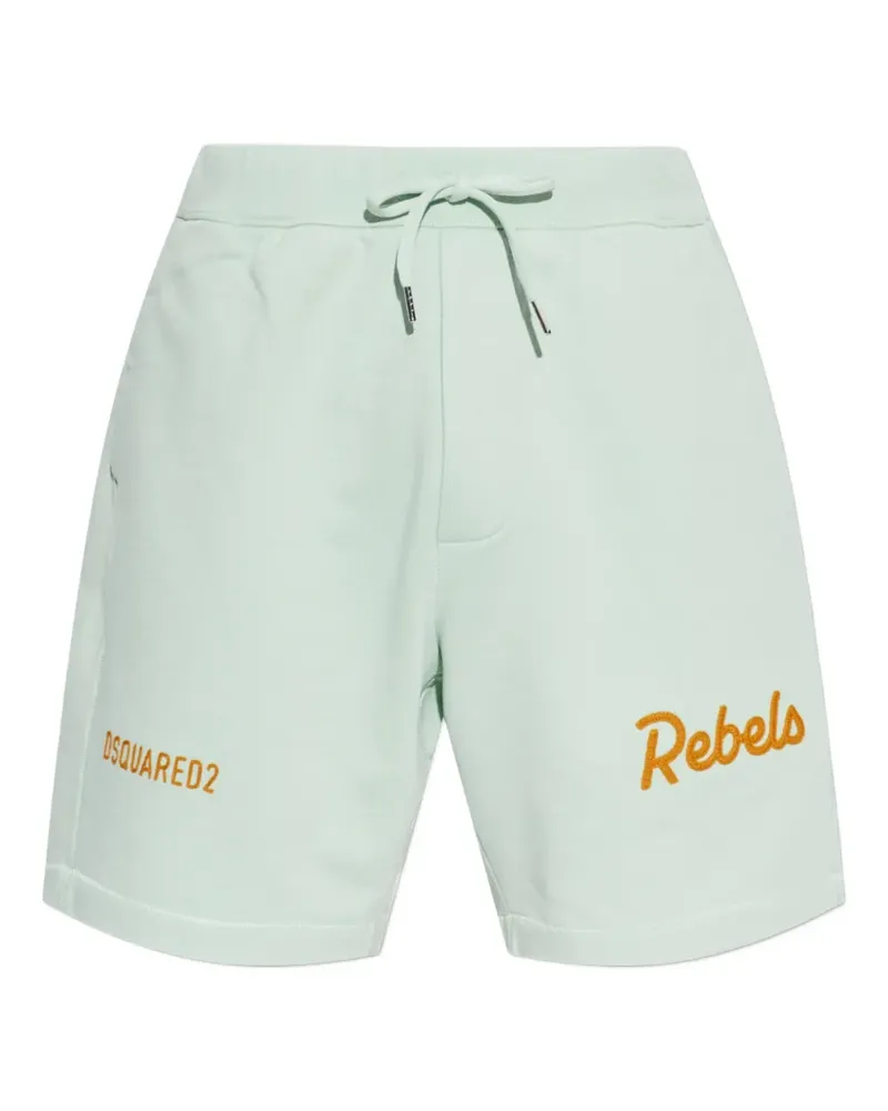 Dsquared2 Joggingshorts mit Logo-Detail - Grün Grün