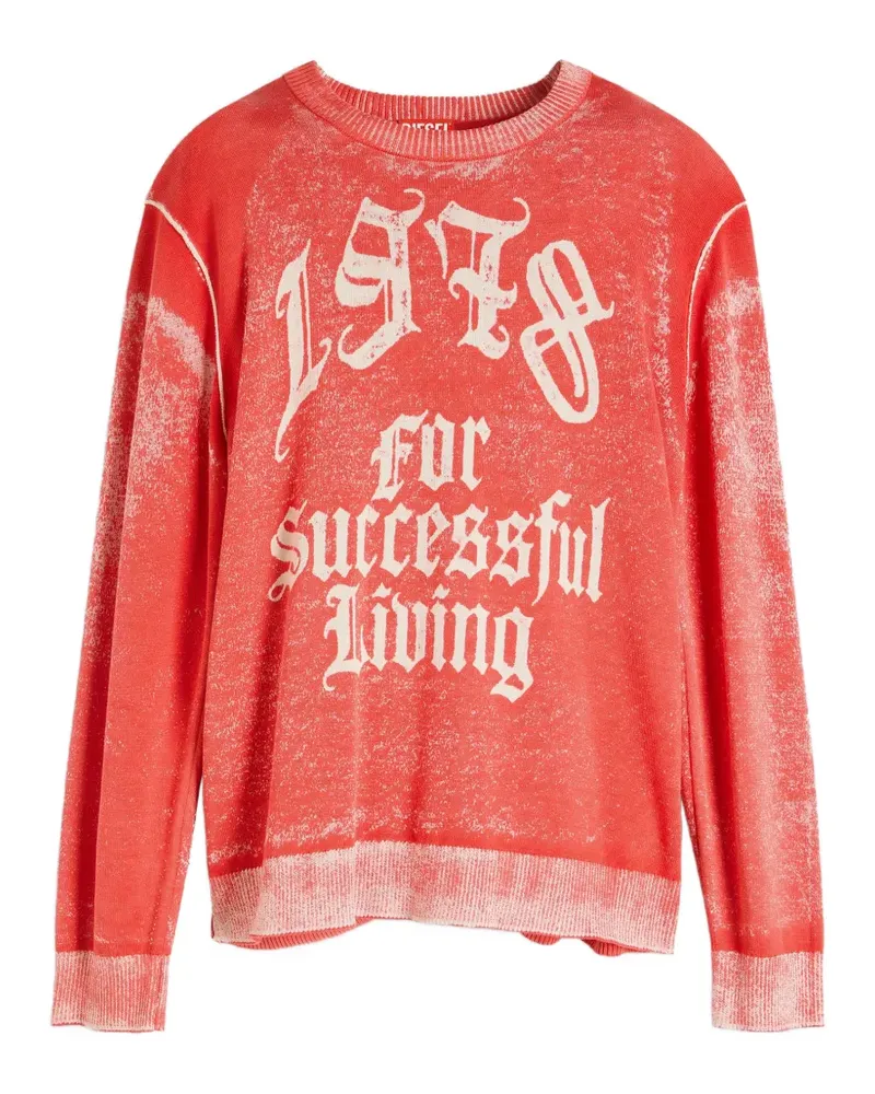 Diesel K-Lauti-A Strickpullover - Rot Rot