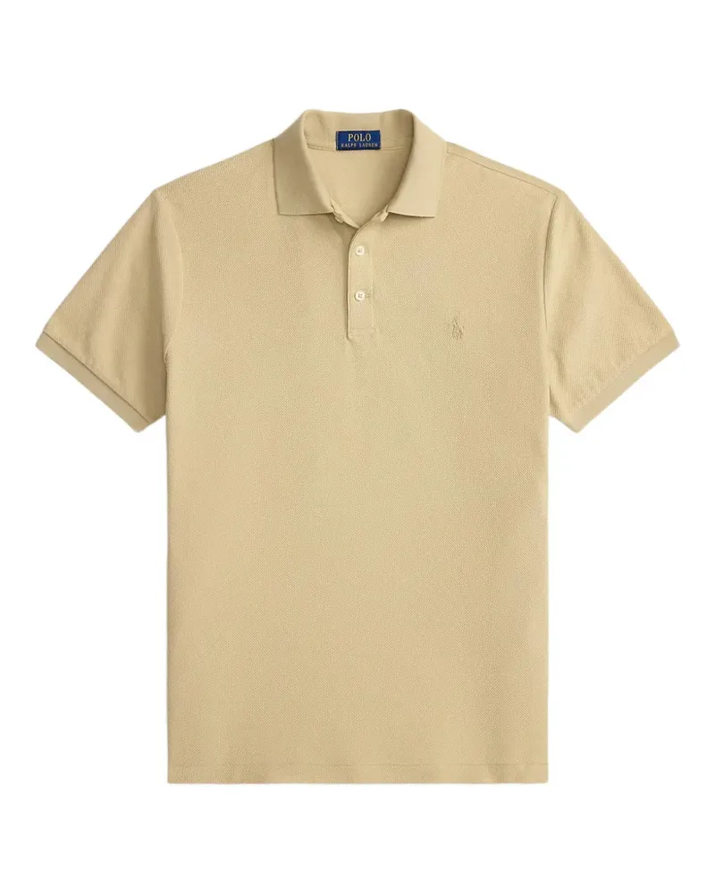 Ralph Lauren embroidered-logo piqué Polo shirt - Nude Nude