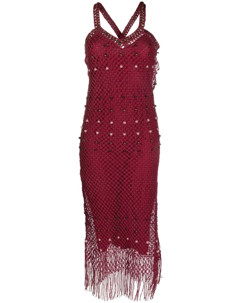 Wales Bonner Java Kleid - Rot Rot