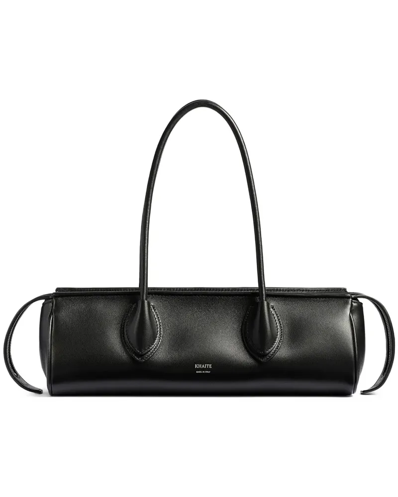 KHAITE Schultertasche mit Logo - Schwarz Schwarz