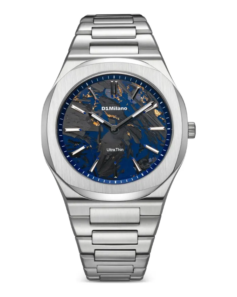 D1 Milano Armbanduhr mit achteckiger Form 39mm - Blau Blau