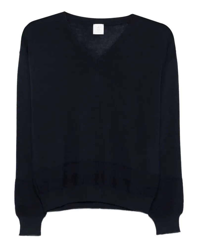 Eleventy Pullover mit V-Ausschnitt - Blau Blau