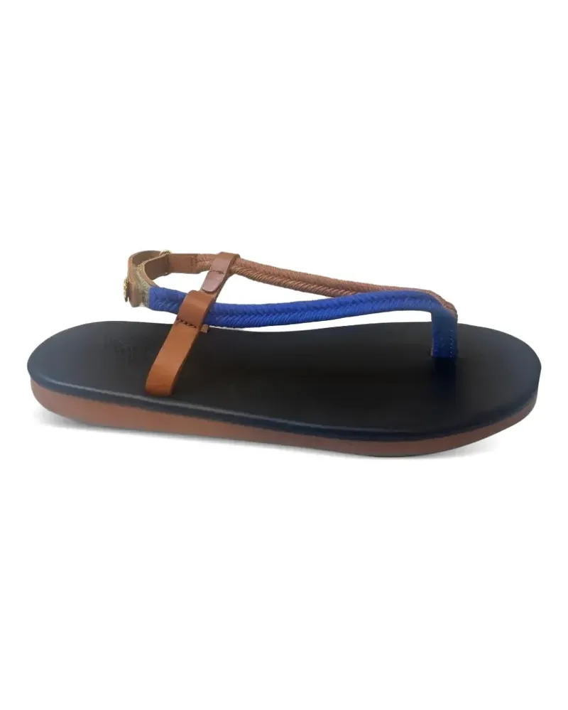 Ancient Greek Sandals Zoi Sandalen mit Kordelzug - Schwarz Schwarz