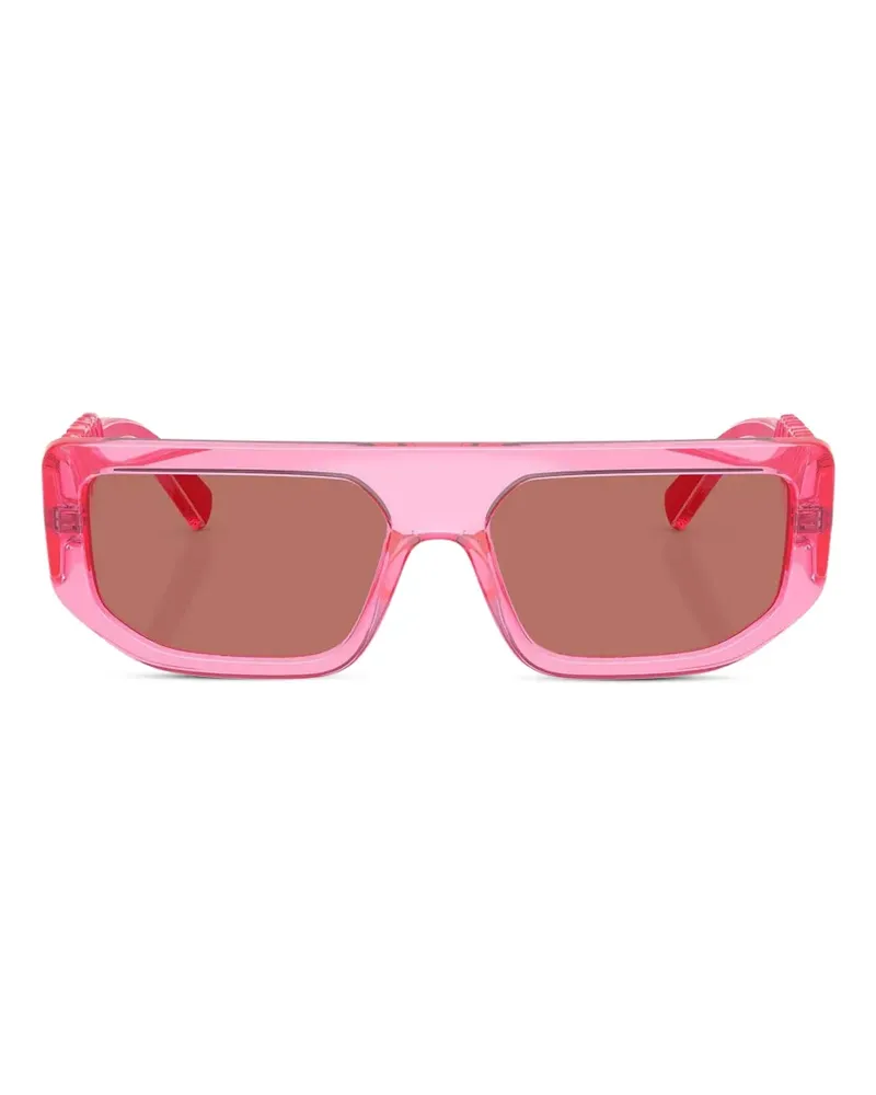 Dolce & Gabbana rectangle-frame sunglasses - Rosa Rosa