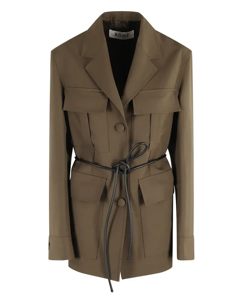 Róhe belted wool jacket - Grün Grün