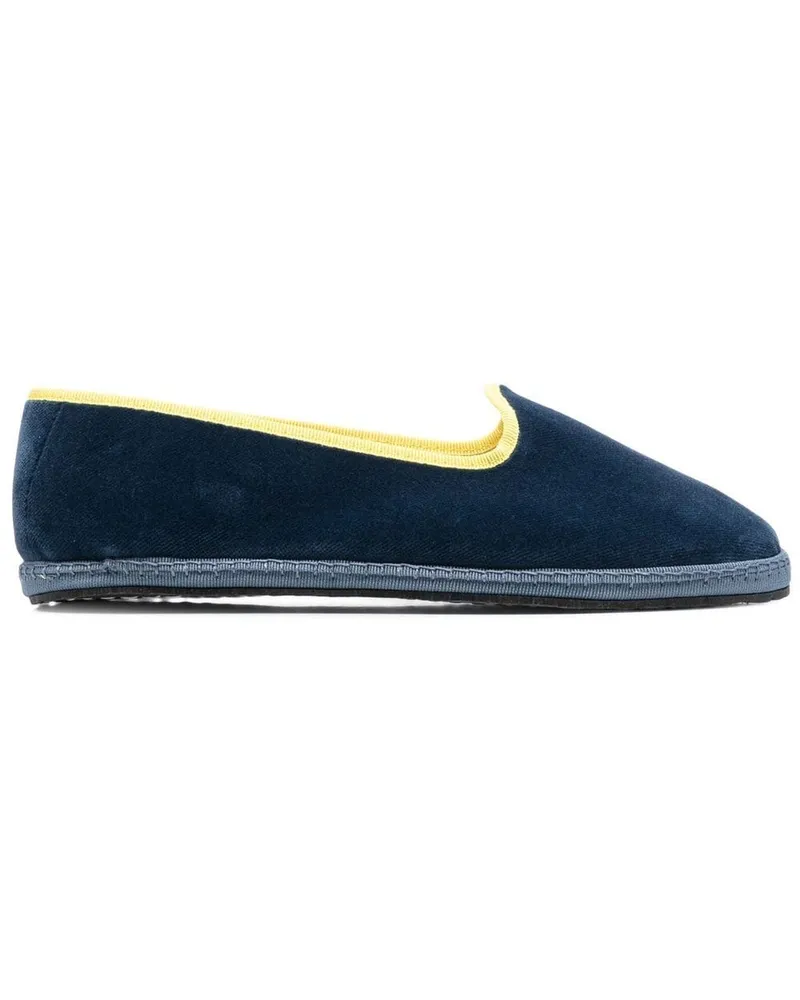 Scarosso x YOLO Seaside Samt-Slipper - Blau Blau